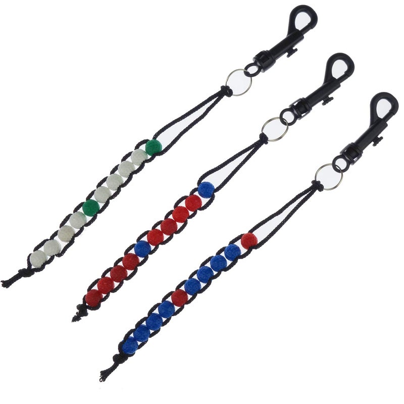 Zelerdo 3 Pack Golf Beads Count Stroke Score Counter (3 Colors) - Image 1